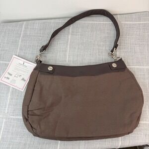 Thirty One Suite Skirt Purse Brown NEW Boho Bag Cotton Bag Satchel